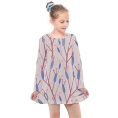 Abstract-006 Kids  Long Sleeve Dress by nate14shop