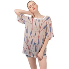 Abstract-006 Oversized Chiffon Top by nate14shop