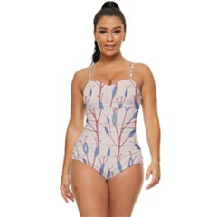 Abstract-006 Retro Full Coverage Swimsuit