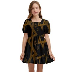 Star-of-david Kids  Short Sleeve Dolly Dress