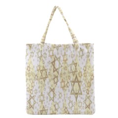 Star-of-david-001 Grocery Tote Bag by nate14shop