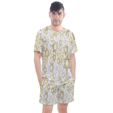 Star-of-david-001 Men s Mesh Tee And Shorts Set by nate14shop