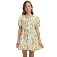 Star-of-david-001 Kids  Short Sleeve Dolly Dress