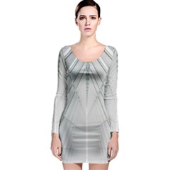 Architecture Building Long Sleeve Bodycon Dress by artworkshop