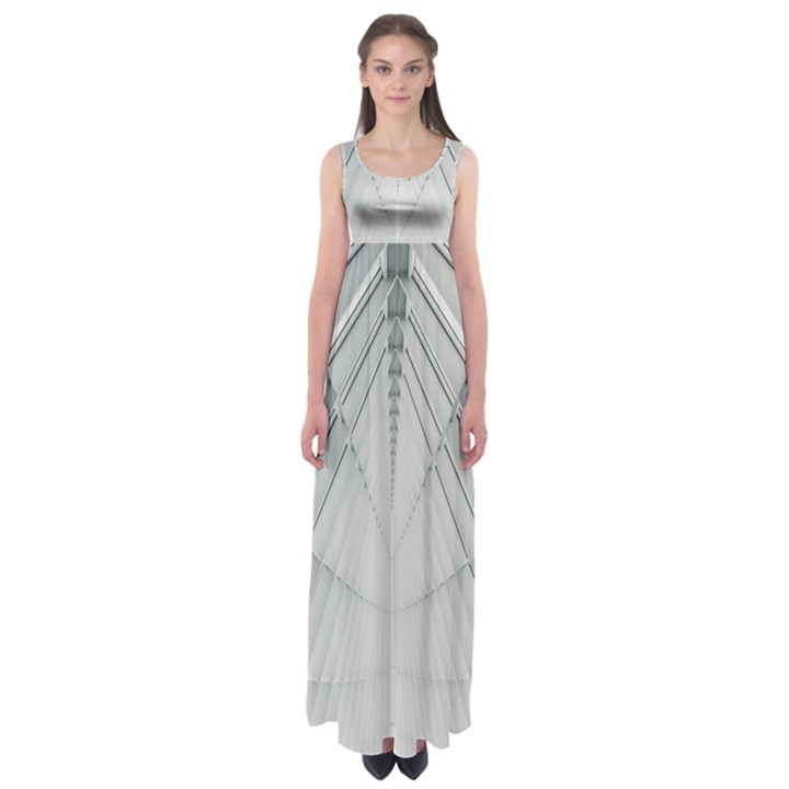 Architecture Building Empire Waist Maxi Dress