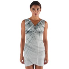 Architecture Building Wrap Front Bodycon Dress by artworkshop