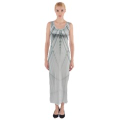 Architecture Building Fitted Maxi Dress by artworkshop