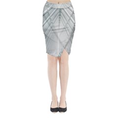 Architecture Building Midi Wrap Pencil Skirt by artworkshop