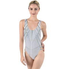 Architecture Building High Leg Strappy Swimsuit by artworkshop