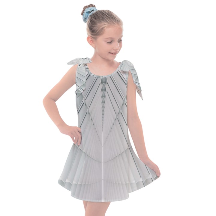 Architecture Building Kids  Tie Up Tunic Dress