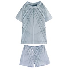 Architecture Building Kids  Swim Tee And Shorts Set by artworkshop