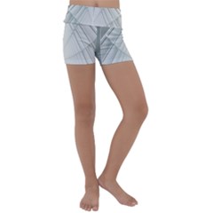 Architecture Building Kids  Lightweight Velour Yoga Shorts by artworkshop