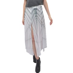 Architecture Building Velour Split Maxi Skirt by artworkshop