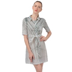 Architecture Building Belted Shirt Dress by artworkshop