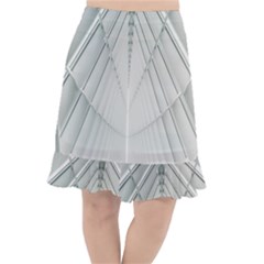 Architecture Building Fishtail Chiffon Skirt