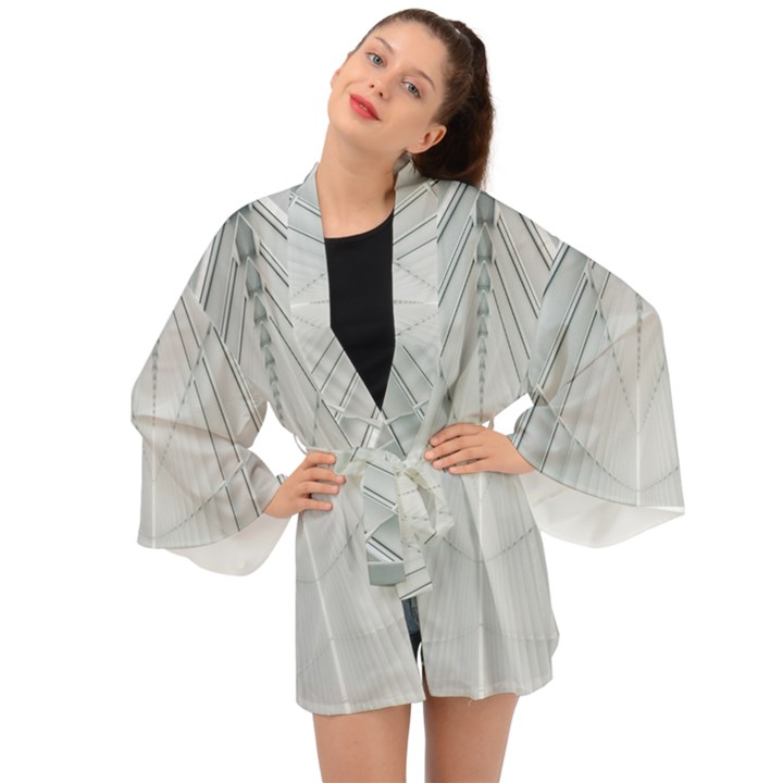 Architecture Building Long Sleeve Kimono