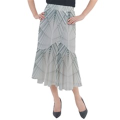 Architecture Building Midi Mermaid Skirt by artworkshop