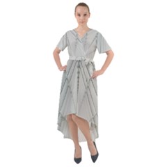 Architecture Building Front Wrap High Low Dress by artworkshop