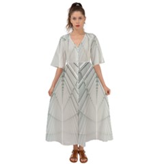 Architecture Building Kimono Sleeve Boho Dress by artworkshop