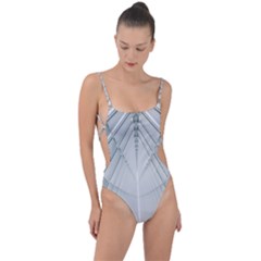 Architecture Building Tie Strap One Piece Swimsuit by artworkshop