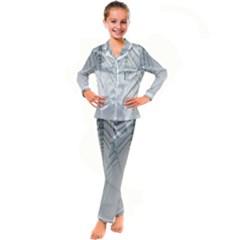 Architecture Building Kid s Satin Long Sleeve Pajamas Set by artworkshop