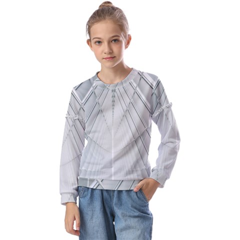 Architecture Building Kids  Long Sleeve Tee With Frill  by artworkshop