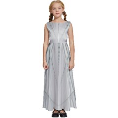 Architecture Building Kids  Satin Sleeveless Maxi Dress