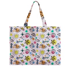 Drawing Pattern Zipper Mini Tote Bag by artworkshop