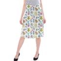 Drawing Pattern Midi Beach Skirt View1