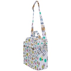 Drawing Pattern Crossbody Day Bag by artworkshop