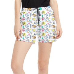 Drawing Pattern Women s Runner Shorts