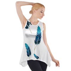 Feather Bird Side Drop Tank Tunic by artworkshop