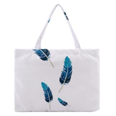 Feather Bird Zipper Medium Tote Bag by artworkshop