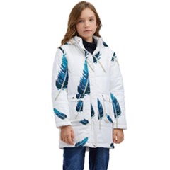 Feather Bird Kid s Hooded Longline Puffer Jacket