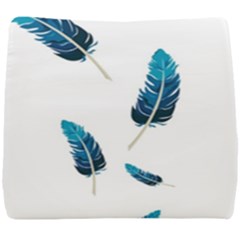 Feather Bird Seat Cushion by artworkshop