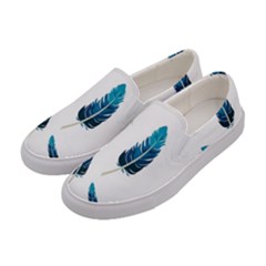 Feather Bird Women s Canvas Slip Ons by artworkshop