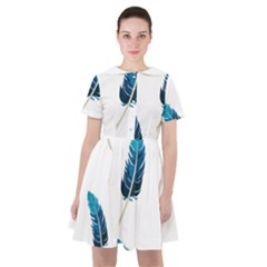 Feather Bird Sailor Dress