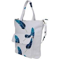 Feather Bird Shoulder Tote Bag by artworkshop