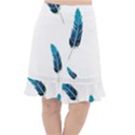 Feather Bird Fishtail Chiffon Skirt View1