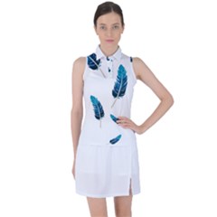 Feather Bird Women s Sleeveless Polo Tee by artworkshop