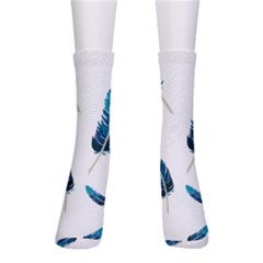 Feather Bird Crew Socks by artworkshop