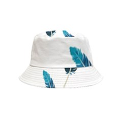 Feather Bird Inside Out Bucket Hat (kids) by artworkshop