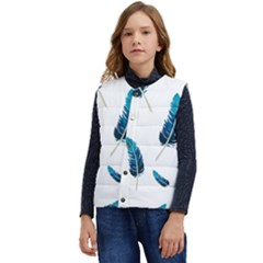 Feather Bird Kid s Short Button Up Puffer Vest	