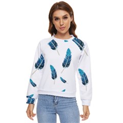 Feather Bird Women s Long Sleeve Raglan Tee