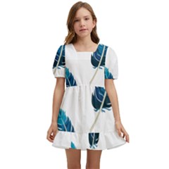 Feather Bird Kids  Short Sleeve Dolly Dress