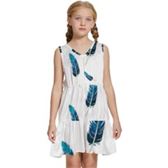 Feather Bird Kids  Sleeveless Tiered Mini Dress