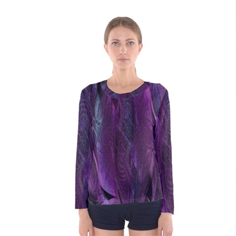 Feather Women s Long Sleeve Tee by artworkshop