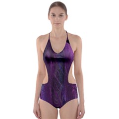 Feather Cut-out One Piece Swimsuit by artworkshop