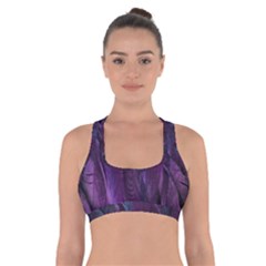 Feather Cross Back Sports Bra by artworkshop