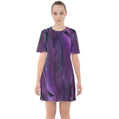 Feather Sixties Short Sleeve Mini Dress by artworkshop